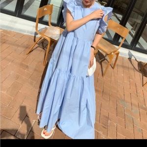 Long Flying Sleeve Female Dress